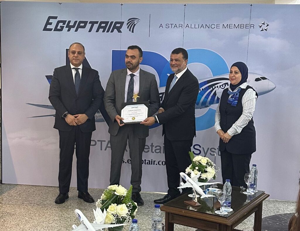 مصر للطيران تُكرم NSAS Travel.. وتُعلن إنضمامها لنظام الحجز المركزى الجديد NDC